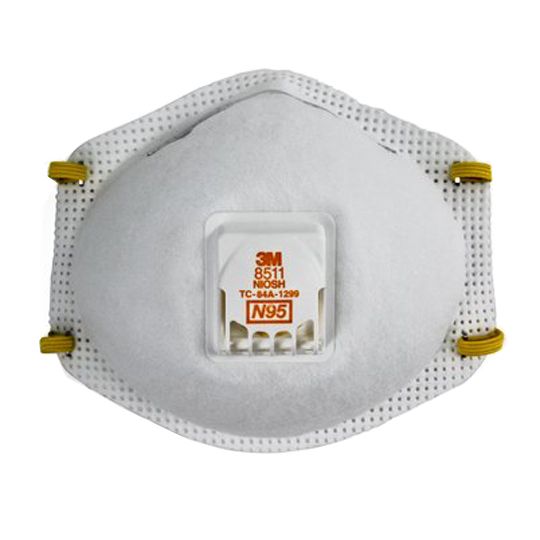 3M 8511 Particulate Respirator with Cool Flow&trade; Valve White