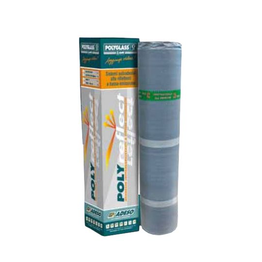 Polyglass Polyreflect&reg; SA Tri-Laminate Aluminum Membrane 1 SQ. Roll White