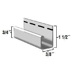 Variform By PlyGem 3/8" x 12'6" J-Channel