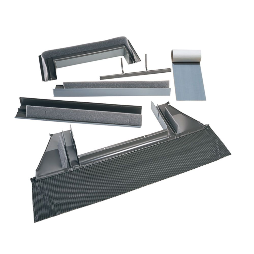 Velux 25-1/2" x 49-1/2" Tile Roof Flashing Kit for Curb-Mounted Skylight