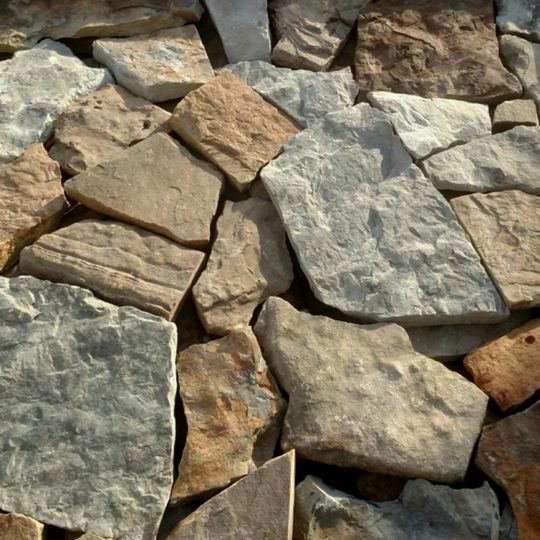 Rock-It Natural Stone Miners Blend Flat - Sold per Sq. Ft.