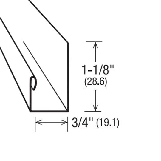 Gentek 3/4" SteelTek&trade; Supreme PermaFinish Steel J-Channel Harbor Bay