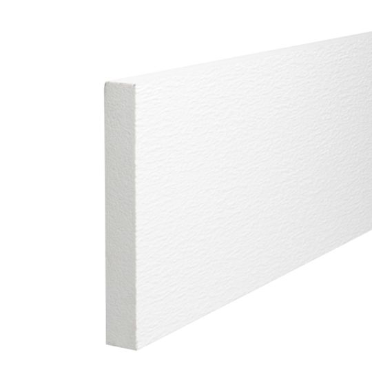 Wolf Home Products 5/4" X 4"X 18' Woodgrain Trimboard White