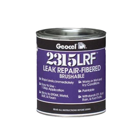 Geocel 2315 Leak Repair-Fibered Brushable Coating - 1 Pint Can Black