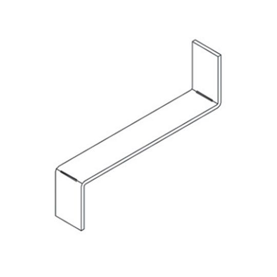 Hohmann & Barnard 344 Z-Strap 1/4" x 1-1/2" Rigid Partition Anchor Hot Dipped Galvanized