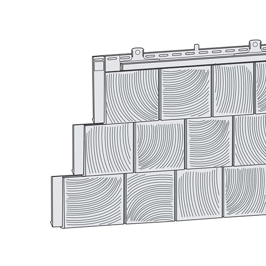 CertainTeed Siding Cedar Impressions&reg; Triple 5" Straight Edge Sawmill Polymer Shingle Siding Cypress