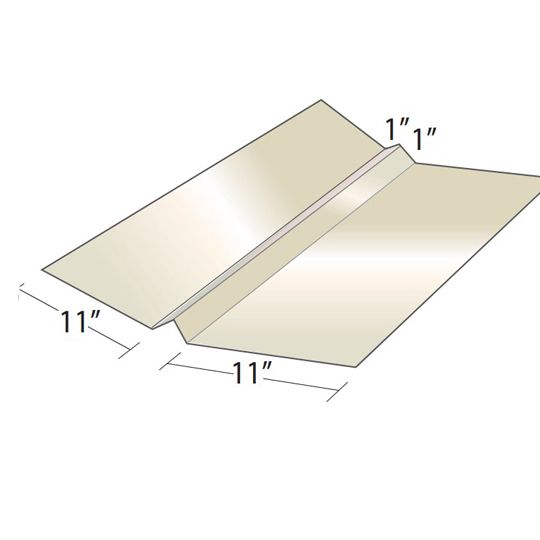 Quality Aluminum Products .024" x 24" x 10' Aluminum W-Valley Brown