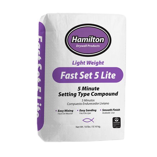 Hamilton Drywall Products Fast Set 5 Lite Setting Type Compound - 18 Lb. Bag