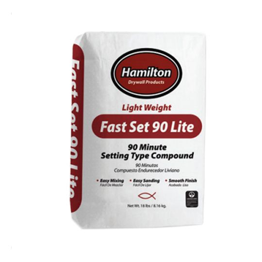 Hamilton Drywall Products Fast Set 90 Lite Setting Type Compound - 18 Lb. Bag