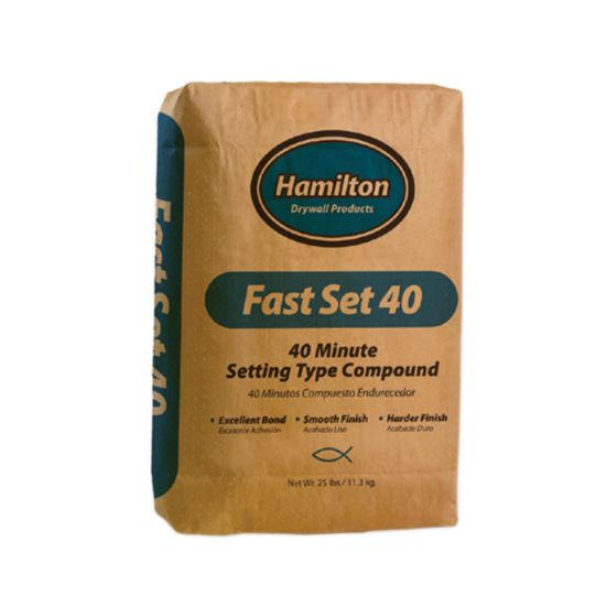 Hamilton Drywall Products Fast Set 40 Lite Setting Type Compound - 25 Lb. Bag