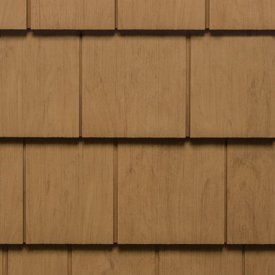 CertainTeed Siding Cedar Impressions&reg; Single 7" Perfection Polymer Shingle Siding - Cedar Grain Finish Flagstone