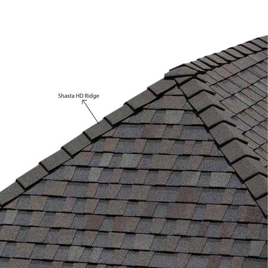 PABCO Roofing Products 10" Shasta HD Ridge - 20 Lin. Ft. Box Sage Grey