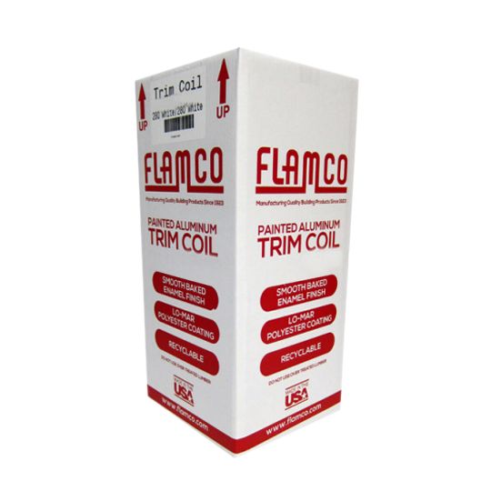 Flamco 10" x 50' Trim Coil Black/White