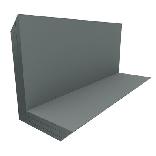 Able Sheet Metal 28 Gauge x 4" x 6" x 14" Step Flashing - Sold Individually Charcoal