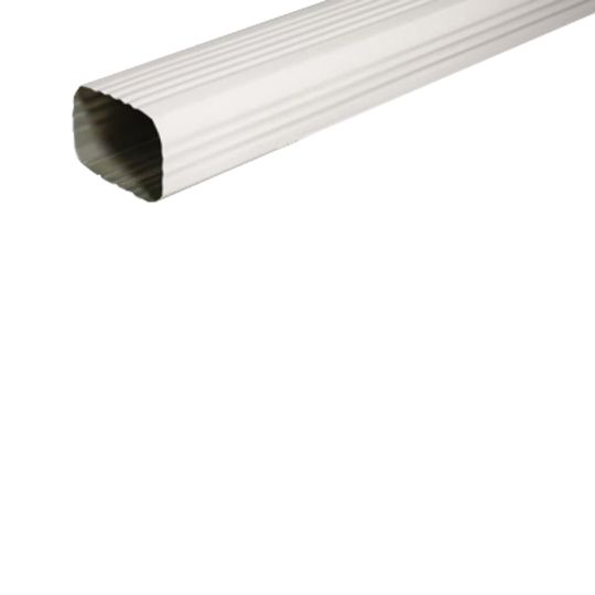 LYF-TYM Building Products 3" x 4" x 8' Downspout Low Gloss White