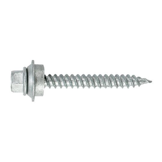 McElroy Metal #9 x 1-1/2" Woodgrip Screw with Washer - Box of 100