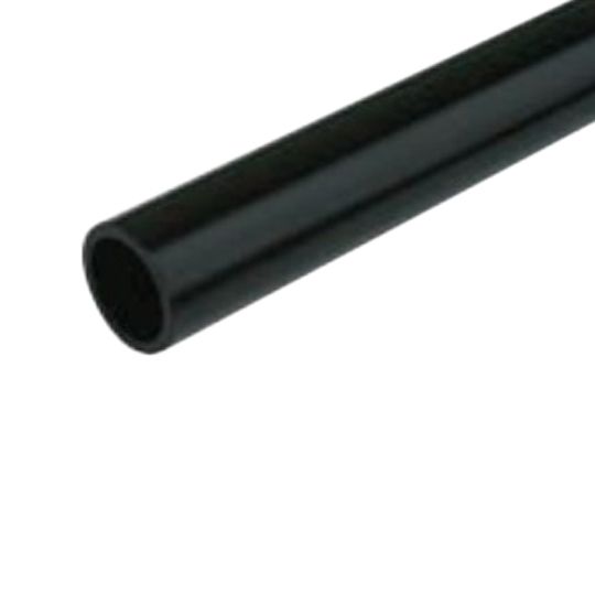 Poly Rail 1-3/8" Aluminum Continuous Handrail Textured Black