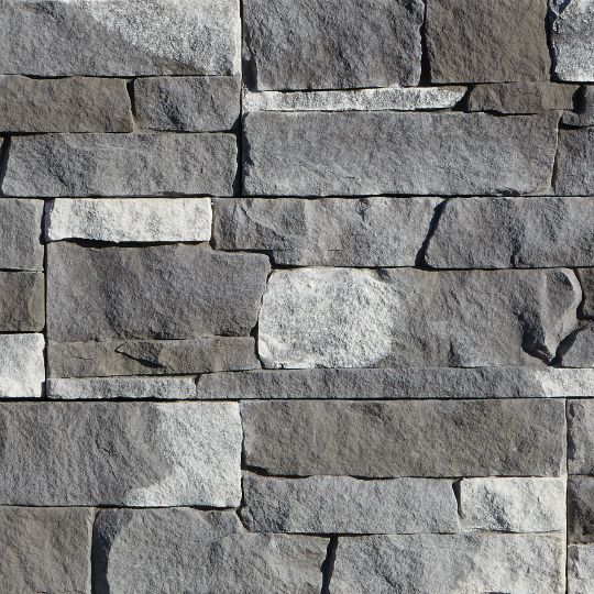 CertainTeed Siding 24" x 8" STONEfacade&trade; Ledgestone Panels - Carton of 6 Appalachian Twilight