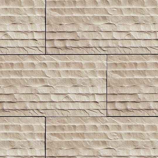 Coronado Stone 12" x 2' Chiseled Limestone Flat - Sold Individually Cream