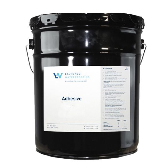 Laurenco Waterproofing #A7005 Adhesive - Winter Grade - 5 Gallon Pail Black