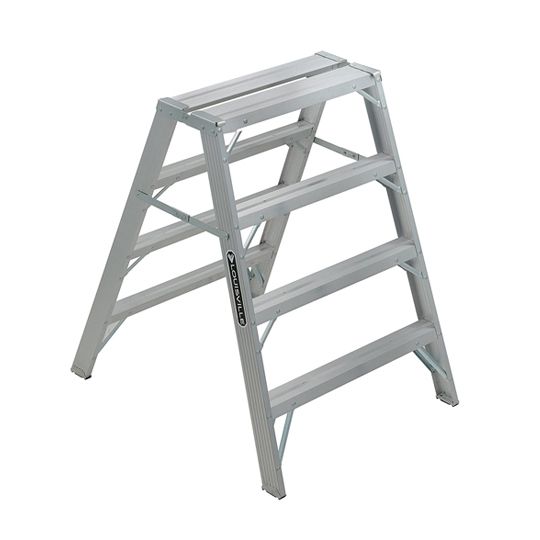 Louisville Ladder 4' Aluminum Sawhorse Ladder - 300 Lb. Load Capacity