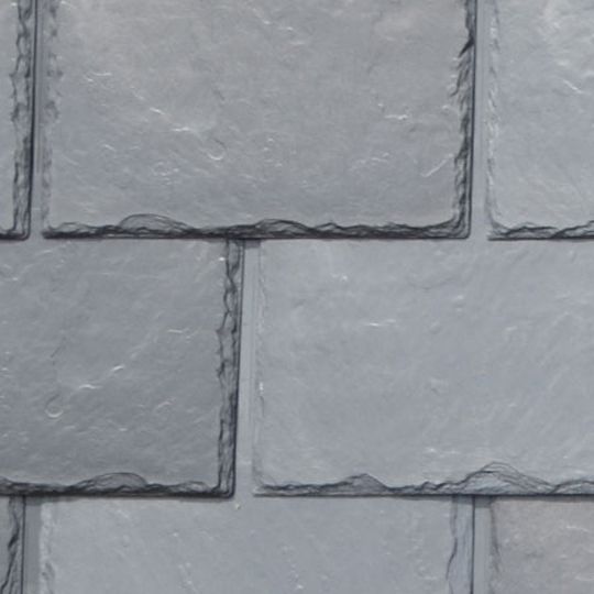 EcoStar 12" Majestic Slate&trade; Traditional Polymeric Tiles - Class C - Pre-Blended Batch 1 Federal Grey