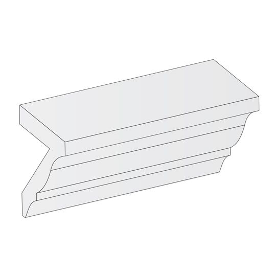 Royal Building Products Celect&reg; 1-Piece Crown Moulding Frost