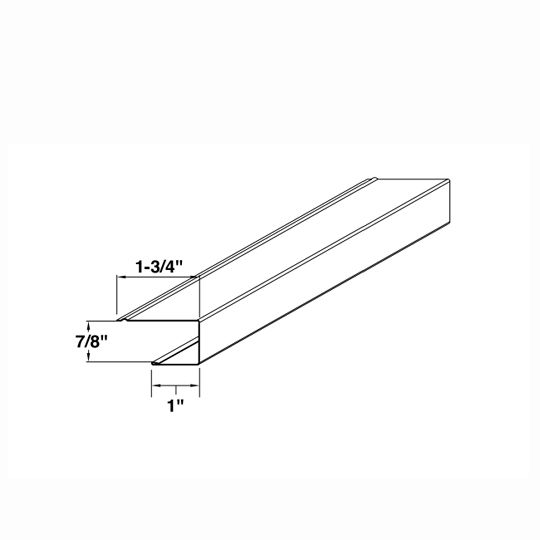 Ply Gem 12' Steel J-Channel Pebblestone Clay