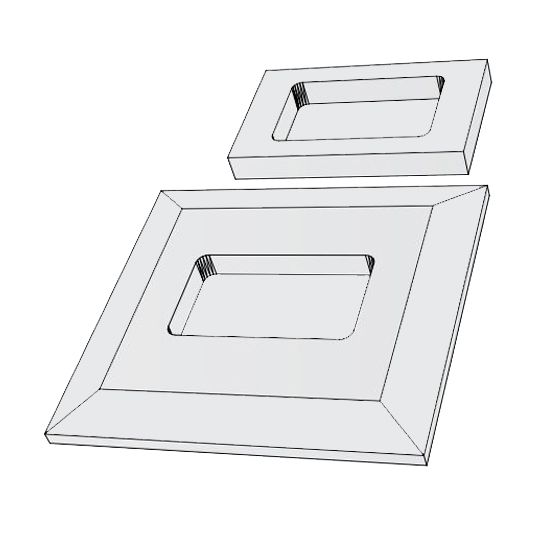 Royal Building Products 8-1/4" x 7-3/4" Celect&reg; Electrical Mount Latte