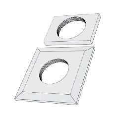 Royal Building Products 9" x 9" Celect&reg; Vent/Light Mount