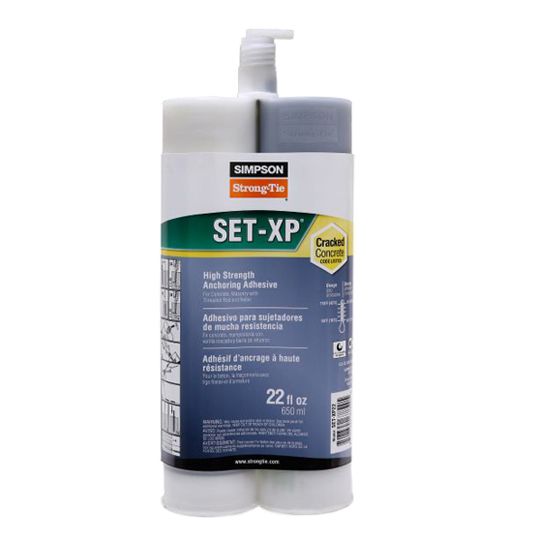 Simpson Strong-Tie SET-XP&reg; High-Strength Epoxy Adhesive - 22 Oz. Side-by-Side Cartridge