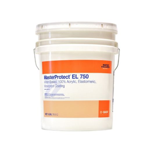 BASF MasterProtect&reg; EL 750 Waterproof Coating - Smooth White Texture - Ser M - 5 Gallon Pail