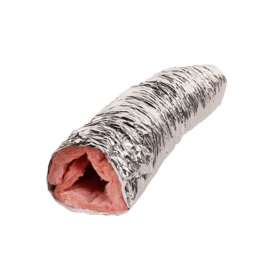 GAF 25' 4" MasterFlow&reg; R6 Insulated Flexible Duct Silver