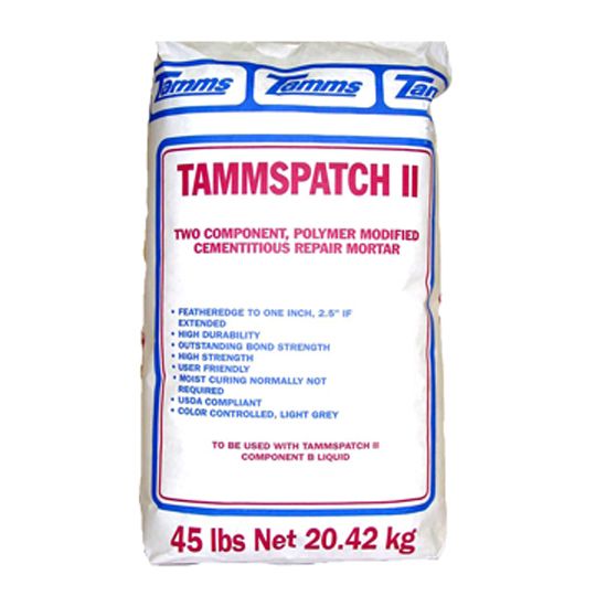 Euclid Chemical Tammspatch II Repair Mortar & Underlayment - 45 Lb. Bag Grey