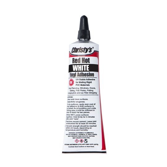 Steel & Wire Christy's Red Hot Vinyl Adhesive - 1.5 Oz. Tube White