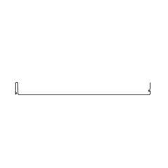 Coastal Metal Service 24 Gauge x 16" SS-150 Panel - Sold per Lin. Ft.