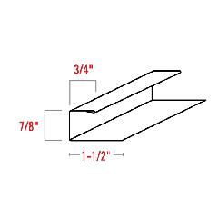 Klauer Manufacturing Company 12' #2900 Woodgrain Aluminum J-Channel with...