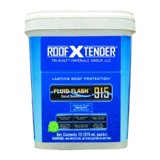 TRI-BUILT ROOF X TENDER&reg; 915 Fluid Flash&reg; Detail Sealant Bucket of 12 Grey