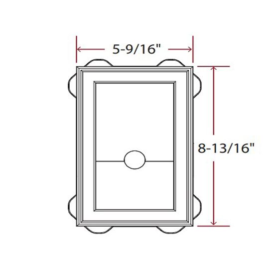 TRI-BUILT Split Mini Mounting Block for Insulated Siding White (001)