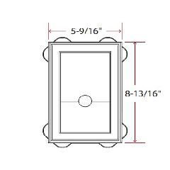 TRI-BUILT Split Mini Mounting Block for Insulated Siding