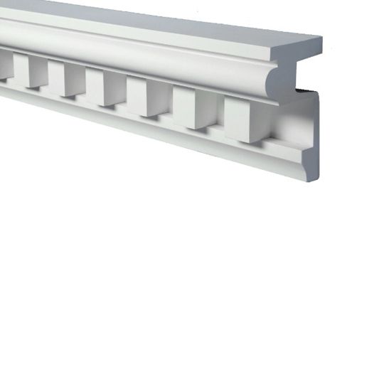 Fypon Molded Millwork 5-1/8" x 8-3/8" x 16' Dentil Crown Moulding