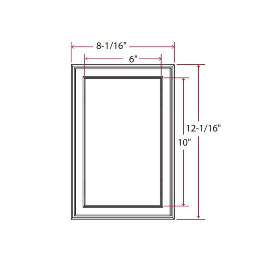 TRI-BUILT Jumbo Mounting Block for Insulated Siding White (001)