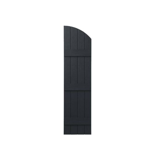 Mastic 14" x 65" Arch Top Board & Batten Shutter Dark Navy