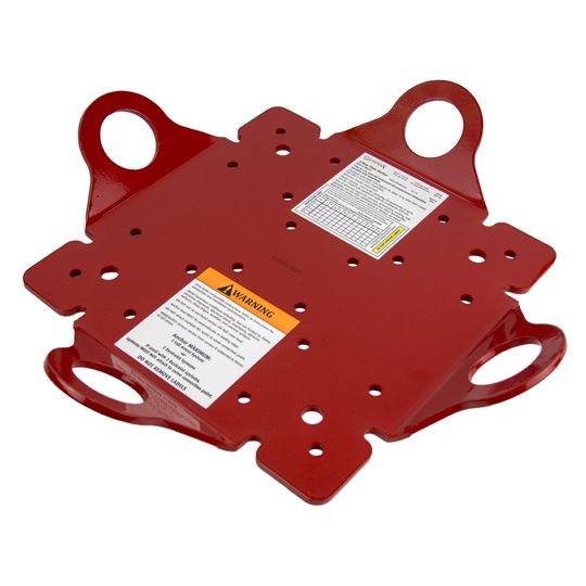 Guardian Fall Protection 4-Way Plate Anchor Red