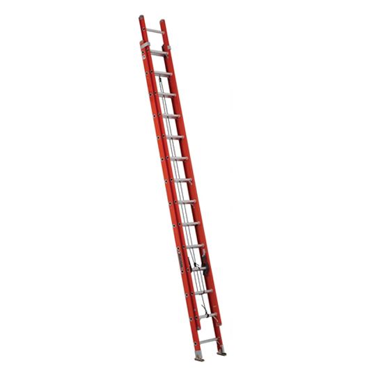 Louisville Ladder 28' Multi-Section Fiberglass Extension Ladder - 300 Lb. Load Capacity