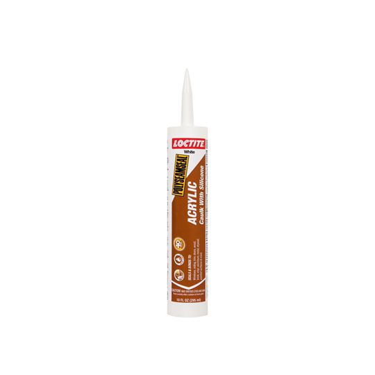 Loctite Polyseamseal&reg; Acrylic Caulk with Silicone - 10 Oz. Plastic Cartridge White