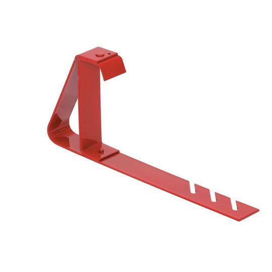 Qualcraft 4" x 90&deg; Heavy-Duty Fixed Roof Bracket Red