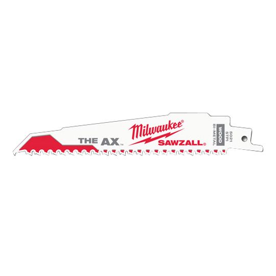 Milwaukee 6" 5 TPI SAWZALL&reg; Demolition Blades - Package of 5