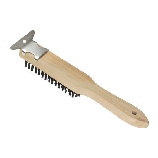 Kraft Tool Wire Brush with Scraper