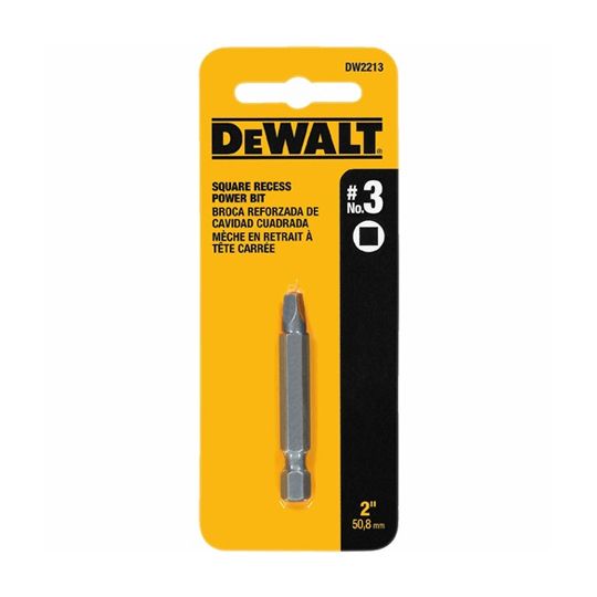 DeWalt 2" #3 Square Recess Power Bit Tip